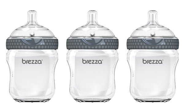 Baby Brezza Glass Bottle Gift Set:  14 Pieces - Baby Bottles Gift Set - Baby Brezza