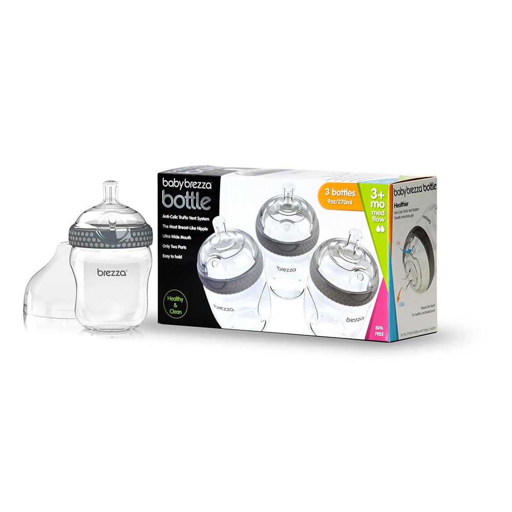 9 oz Bottle Triple Pack - Baby Bottles - Baby Brezza - product thumbnail