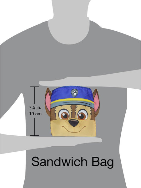 Paw Patrol Reusable Sandwich & Snack Bag Set- Chase