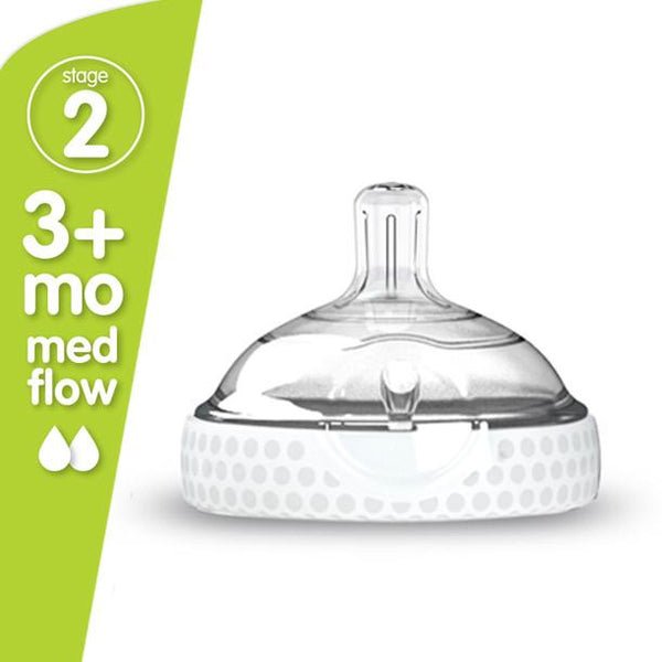 Stage 2 Nipple Double Pack - Baby Bottle Nipple - Baby Brezza