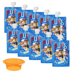 Paw Patrol Reusable Food Pouches - 10 Pack