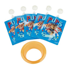 Paw Patrol Reusable Food Pouches - 5 Pack