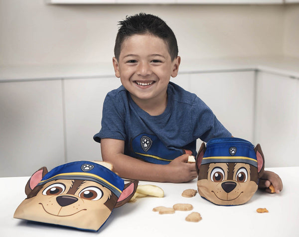 Paw Patrol Reusable Sandwich & Snack Bag Set- Chase