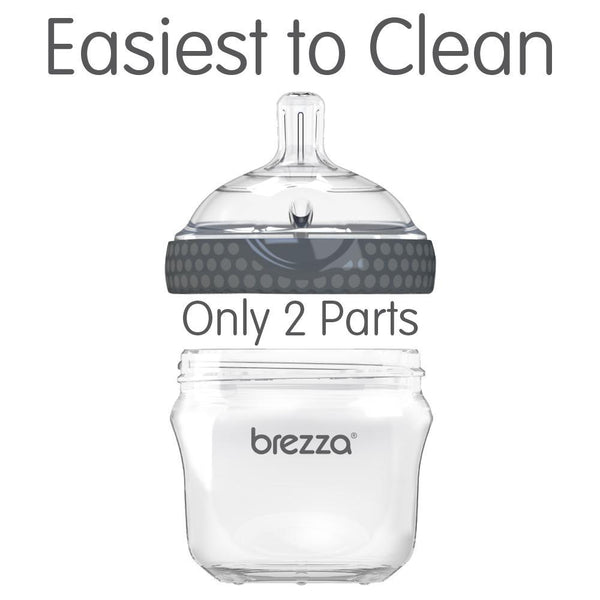 Baby Brezza Glass Bottle 5 oz, 2 pack