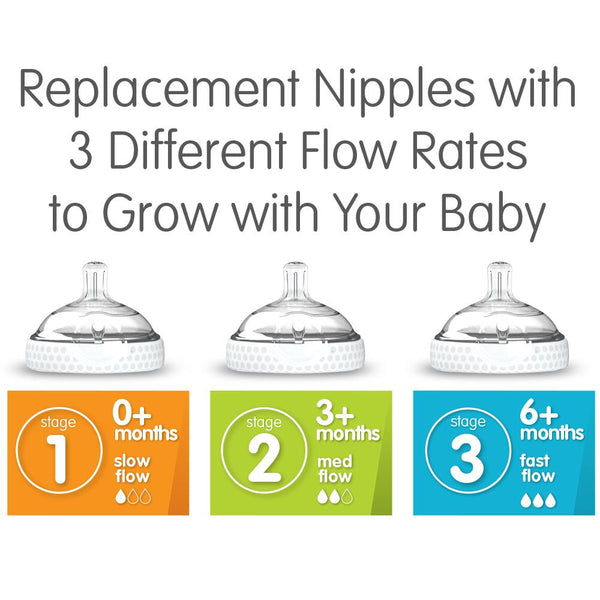 Baby Brezza Glass Bottle 8 oz, 2 pack