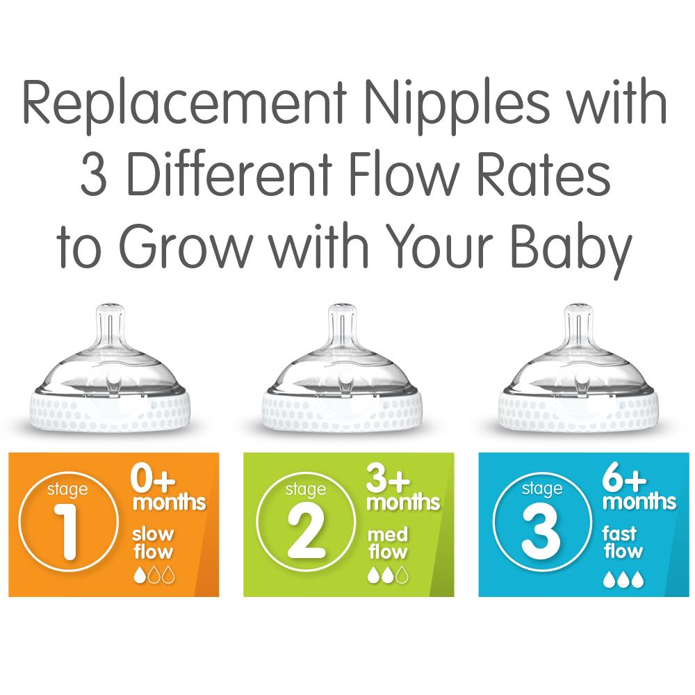 Baby Brezza Natural Bottle 9 oz, 3 pack - product thumbnail