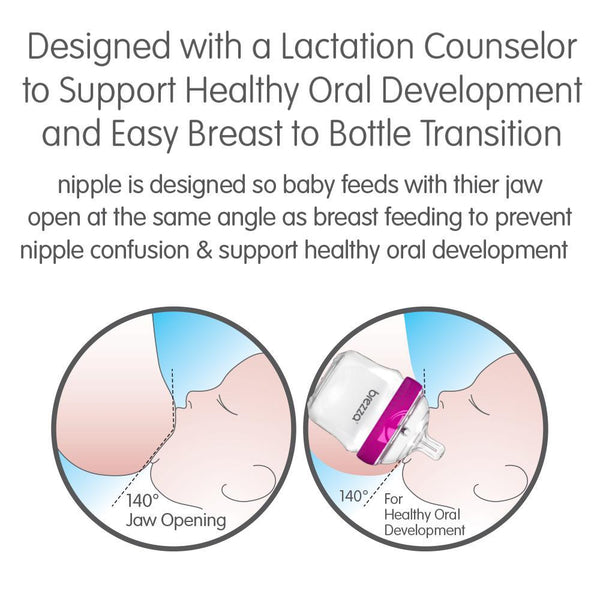 Baby Brezza Glass Bottle 5 oz, 2 pack