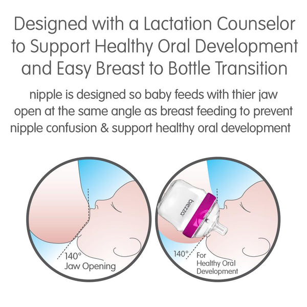 Baby Brezza Glass Bottle 8 oz, 2 pack